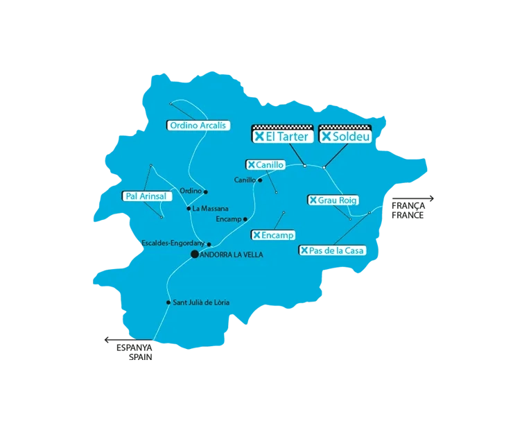 Mapa andorra CA/ ENG