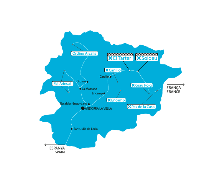 Mapa andorra CA/ ENG