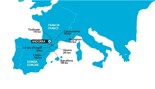 Mapa Europa ESP FRA