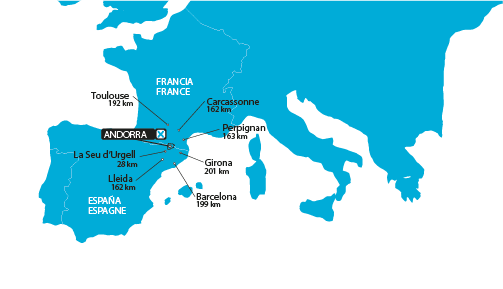 Mapa Europa ESP FRA